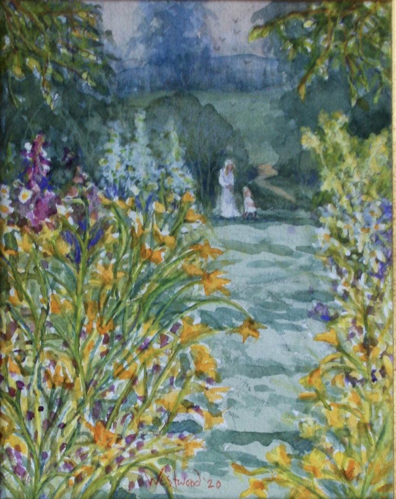 watercolor English Garden