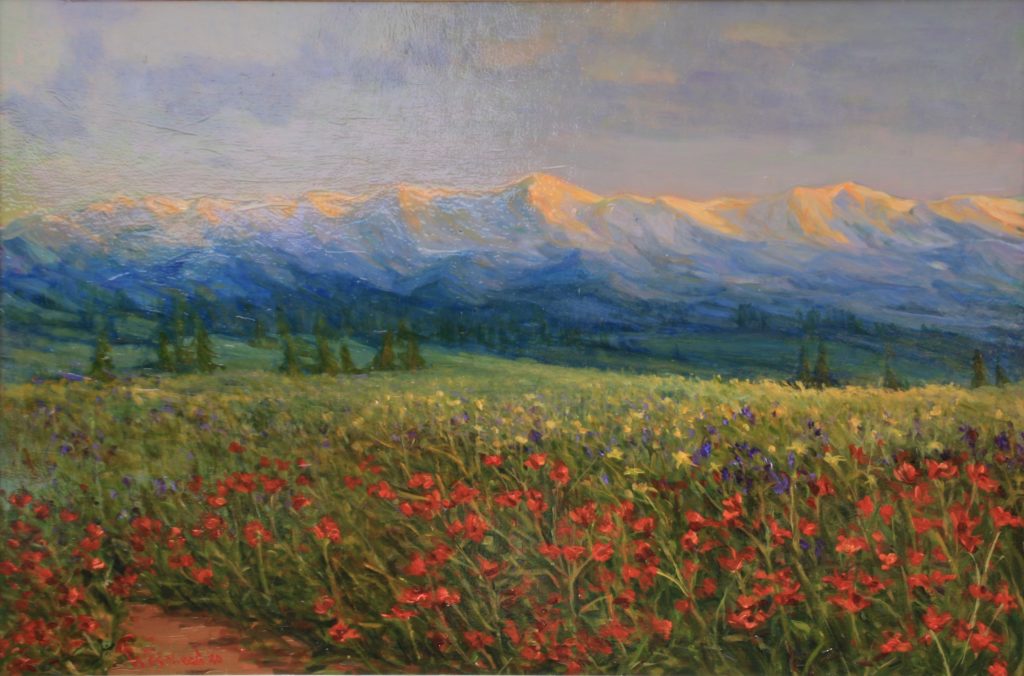 oil Colorado landscape