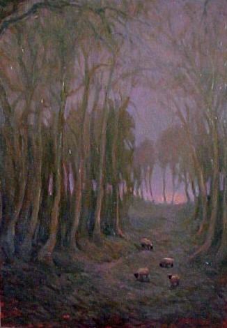 English landscape oil