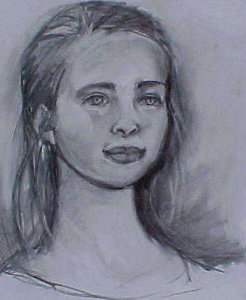charcoal portrait